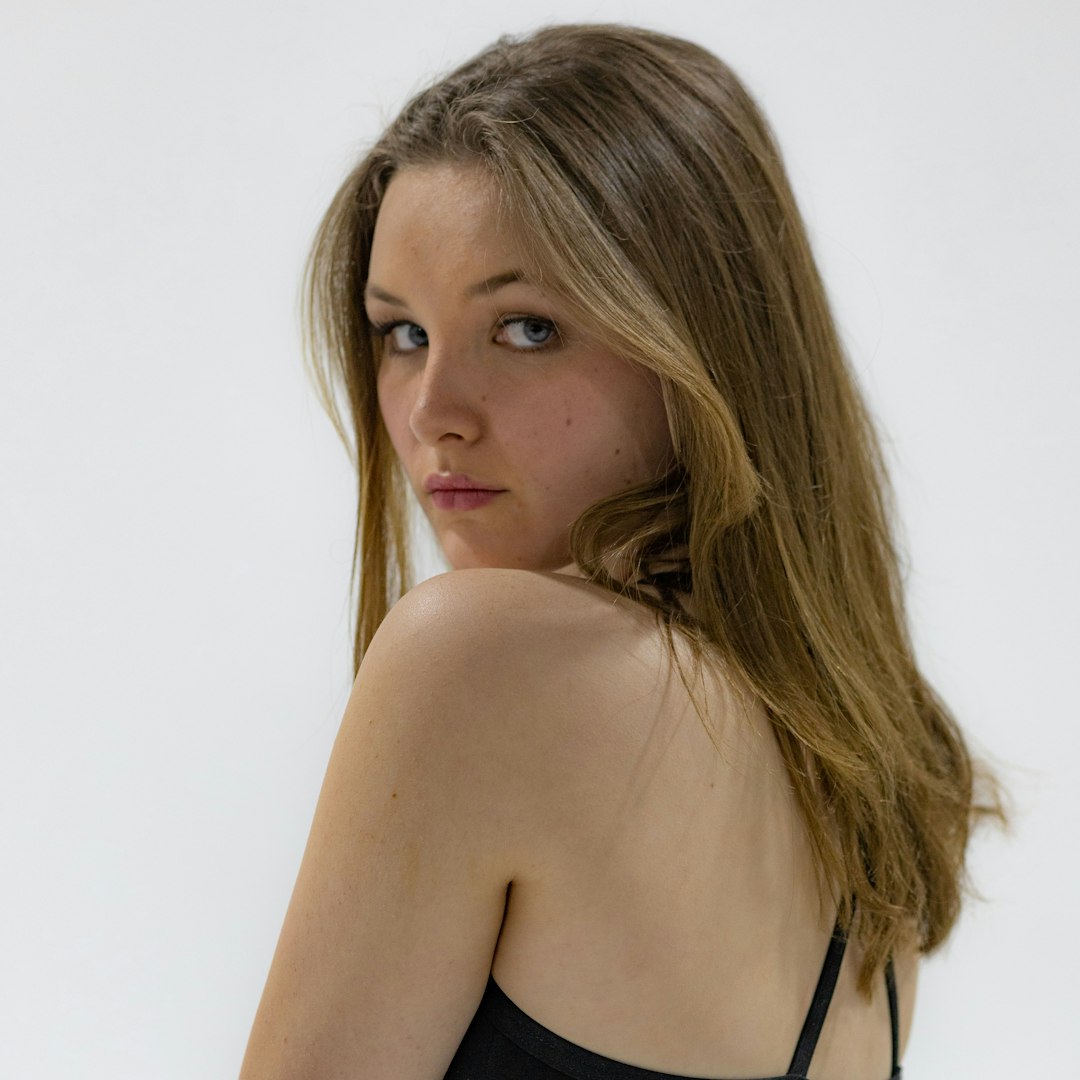 Source photo — brown-haired portrait